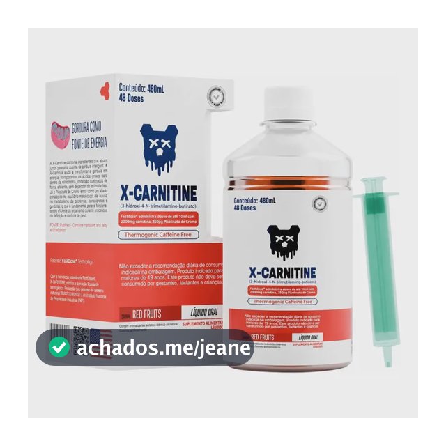 X Carnitine Under Labz S/ Cafeína Picolinato Cromo Carnitina