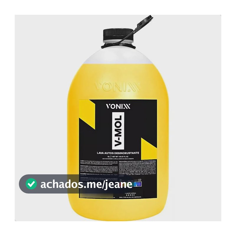 Vonixx V-Mol 5L Desengraxante Automotivo Remove Lama Graxa