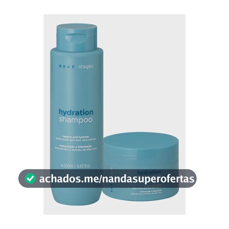 Kit Braé Stages Hydration Shampoo Máscara (2 Produtos)