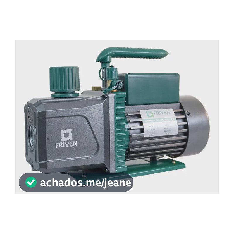 Bomba de Vácuo Duplo Estágio Friven 5 CFM 1/2HP 149 l/min