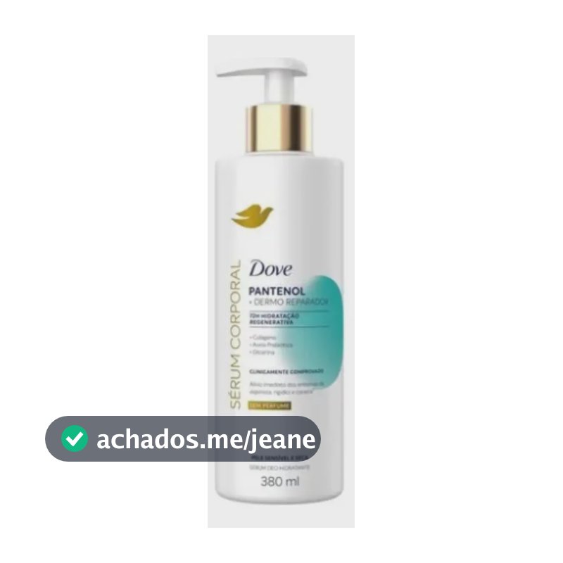 Dove Sérum Hidratante Corporal Pantenol+dermo Reparador 380ml
