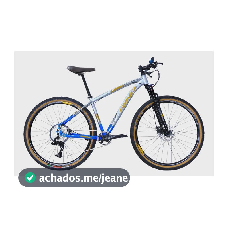 Bicicleta Aro 29 12v - Rino Escape 1x12 Hidraulico K7 11/50 Cor Cinza/azul Tamanho Do Quadro 17