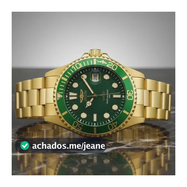 Relógio Masculino Invicta Pro Diver 30027 Verde Dourado
