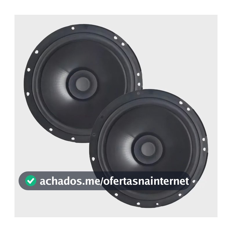 Par Alto Falante Automotivo Bomber Montadoras 6 pol - 110w Rms Cor Preto