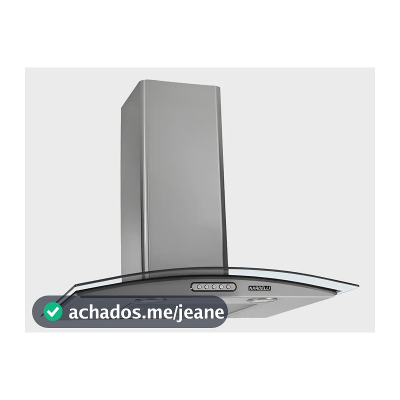 Coifa Parede Depurador Vidro Curvo Inox 60cm 127v Nardelli Inox 127v