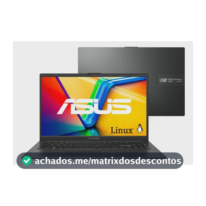 Notebook Asus Vivobook Go 15 Amd Ryzen 5 7520u 16gb 512ssd Mixed Black