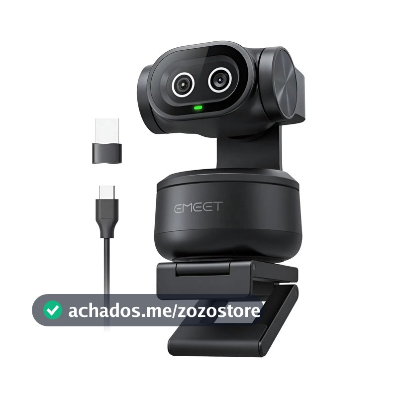 Emeet PIXY 4k Ai Tracking Autofoco Dual Webcam 300° Ptz Camera Para Pc Ferroso