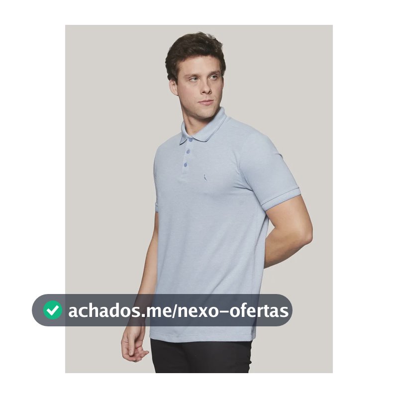 Camisa Polo Piquet Denali Friso Reserva Azul Dry Liso G