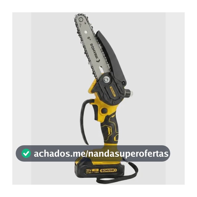Motosserra Profissional 6pol 2 Baterias 21v Bivolt 600w Opcao 1 Bateria