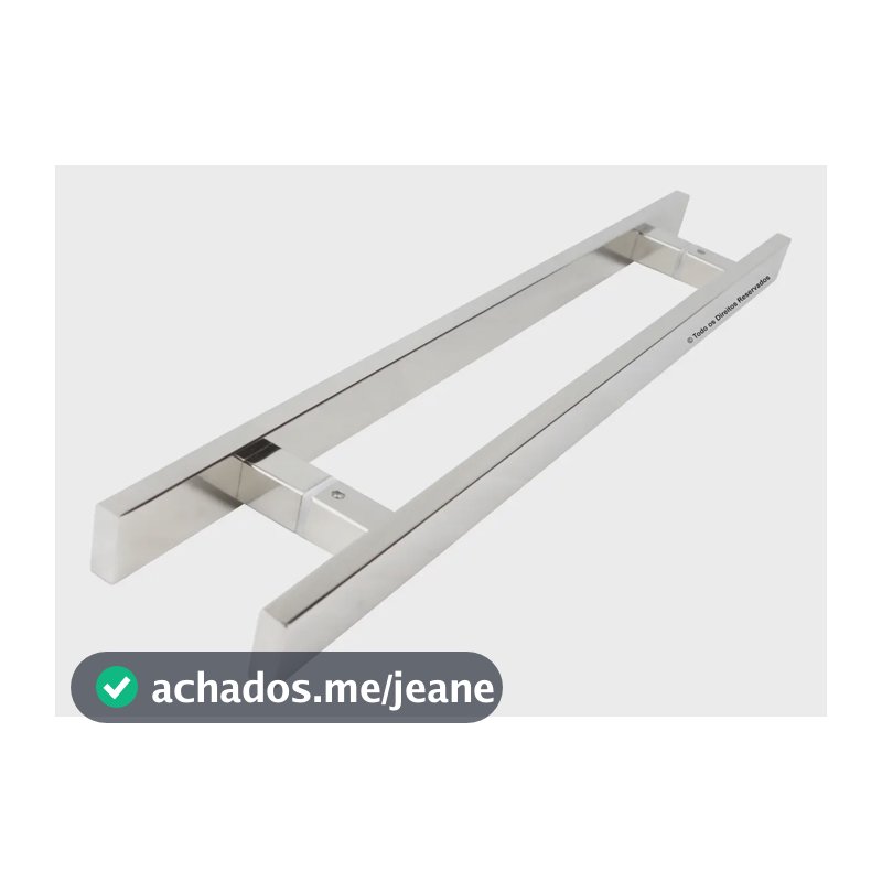 Puxador Inox 80cm Porta De Madeira Vidro Pivotante