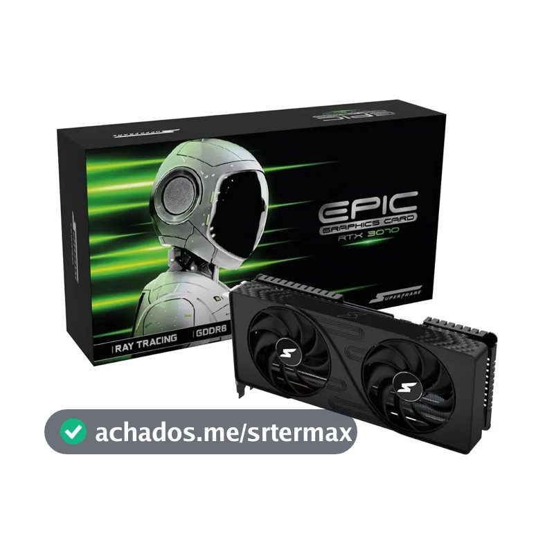 Placa De Vídeo Superframe Nvidia Geforce Rtx 3070 Epic 8 Gb