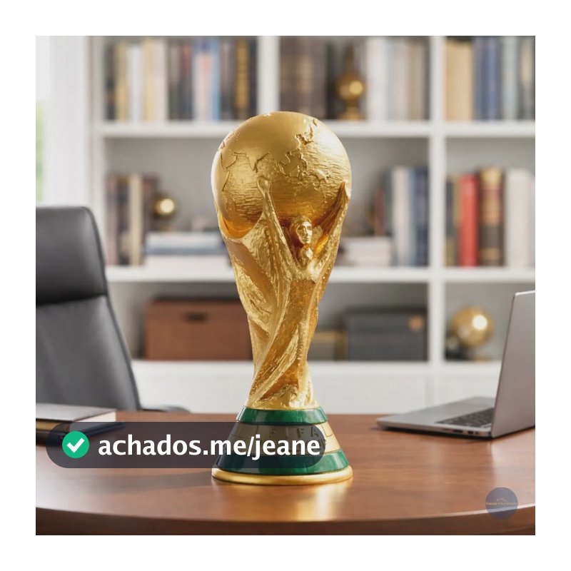 Taça Copa Do Mundo Fifa Rica Em Detalhes Tamanho Real