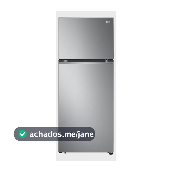 Geladeira LG Frost Free Inverter 395L Duplex Inox Look - 220V