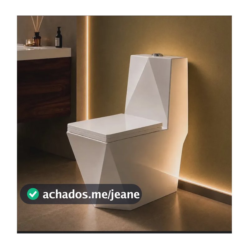 Vaso Sanitário Monobloco Vertex Completo Com Caixa Acoplada Branco Brilho