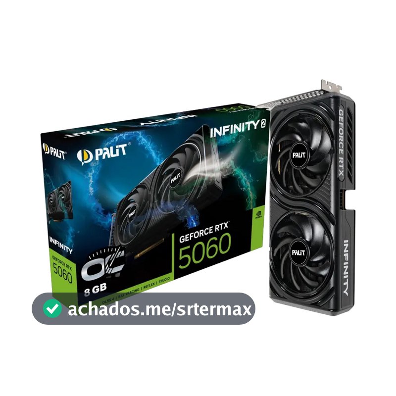 Placa De Vídeo Nvidia Geforce Palit Rtx5060 8gb Infinity2 Oc