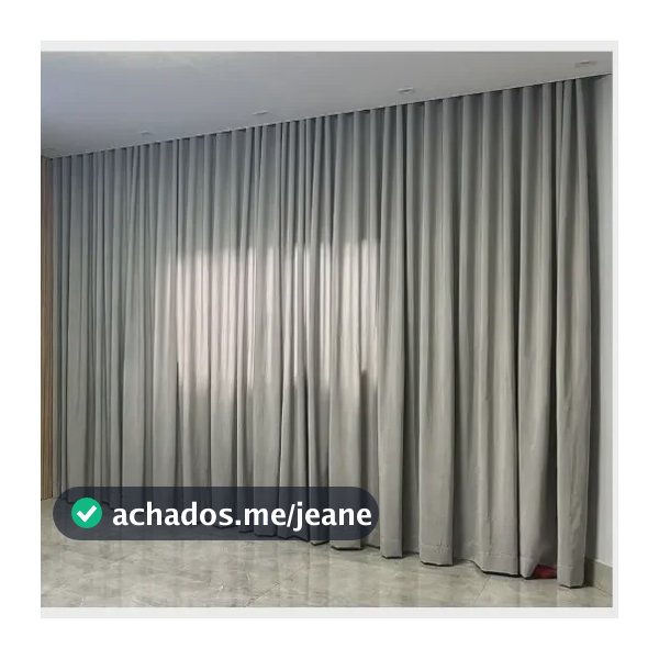 Cortina Tecido Blackout 6m X 2,6m - Trilho Suíço - Promoção