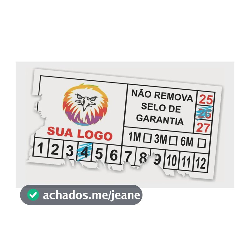 1000 Etiqueta Lacres Inviolavel  Selo De Garantia 2x1cm Personalizado Colorido Logo, Nome Ou Desenho (sua Logo)