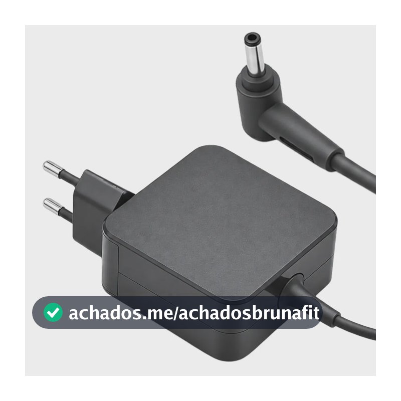 Carregador Portatil Fonte Carregador Carregador Para Notebook Fonte De Alimentacao Carregador Notebook 19v 45w Preto Energia Cabo Tomada Carregamento Rapido Potencia Estavel Seguranca