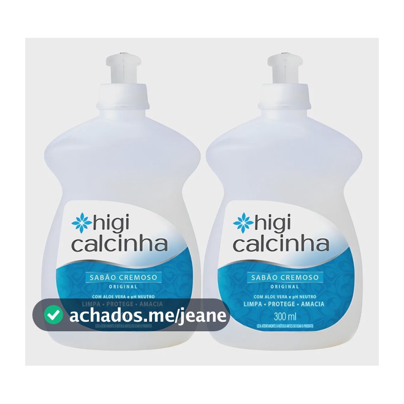 Kit C/2 Sabão Cremoso Daxx Higi Calcinha Azul 300 mL