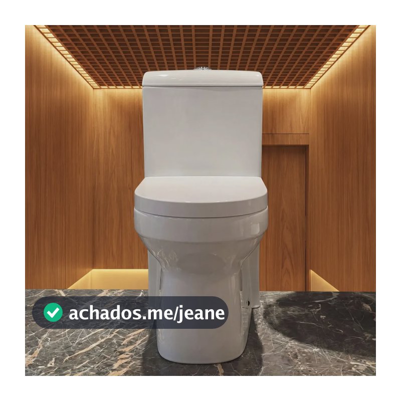 Vaso Sanitário Oslo Home Monobloco Branco Com Assento Soft Close