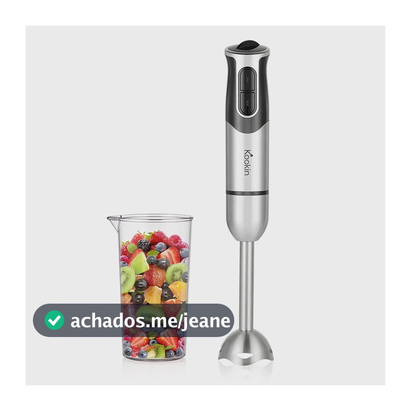 Mixer de Mão Portátil Kookin 800W com 8 Velocidades e Função Turbo
