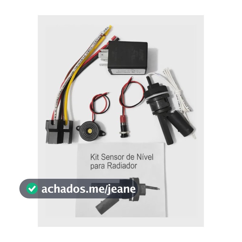 Sensor Reservatório Água Radiador Universal Kit Completo 12v