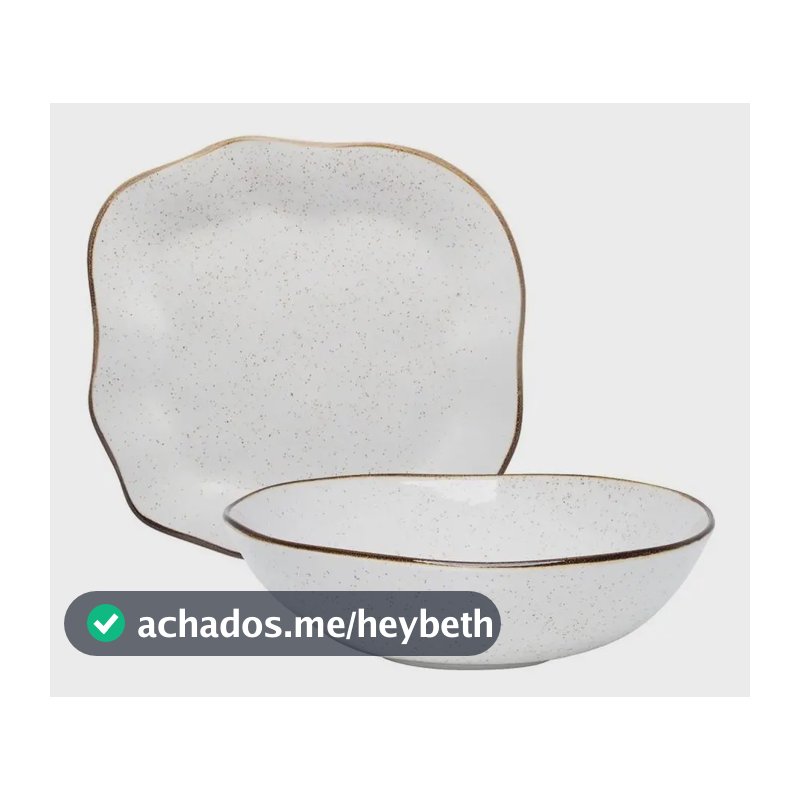 Kit P Servir Travessa E Saladeira Maresia Oxford Baixelas Branco