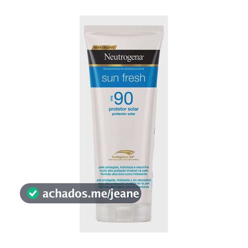 Protetor Solar Corporal Neutrogena Sun Fresh FPS 90, 200ml