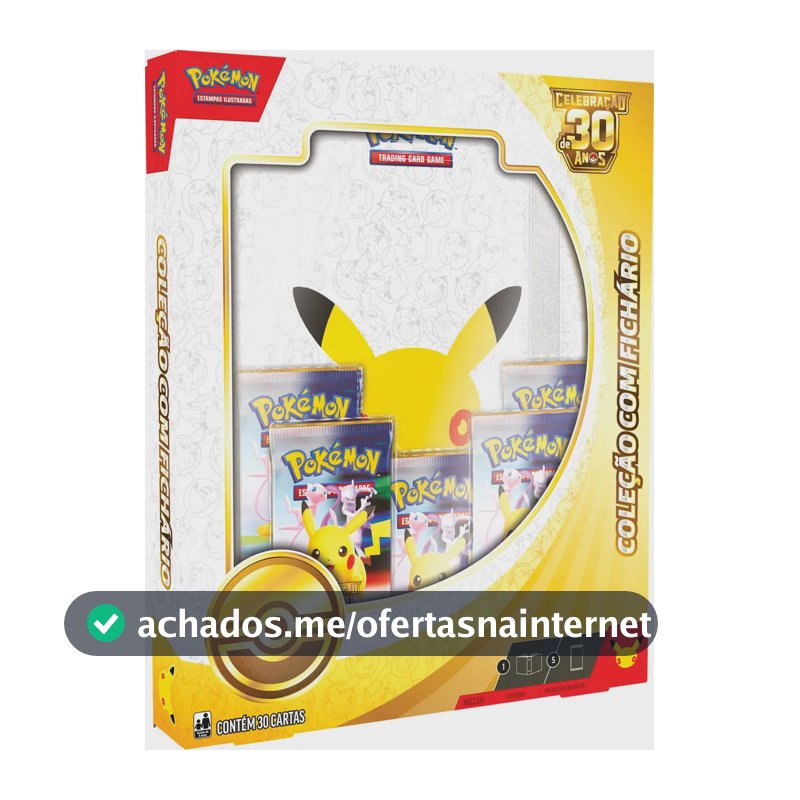 Pokémon Celebração de 30 anos – Box Coleção com Fichário