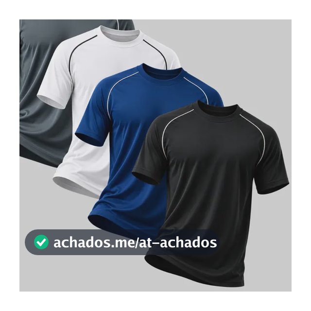 Kit  4 Camisetas Masculina Dry Fit Ultra Leve Academia
