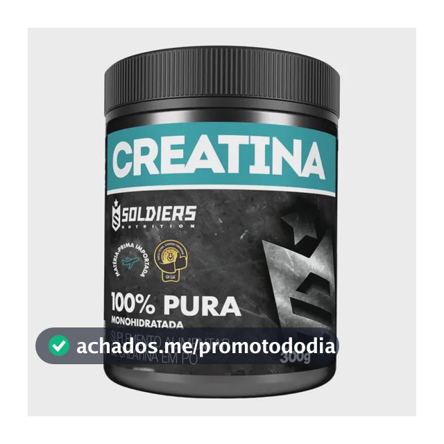 Creatina Soldiers Nutrition em pó Sem sabor x 300g