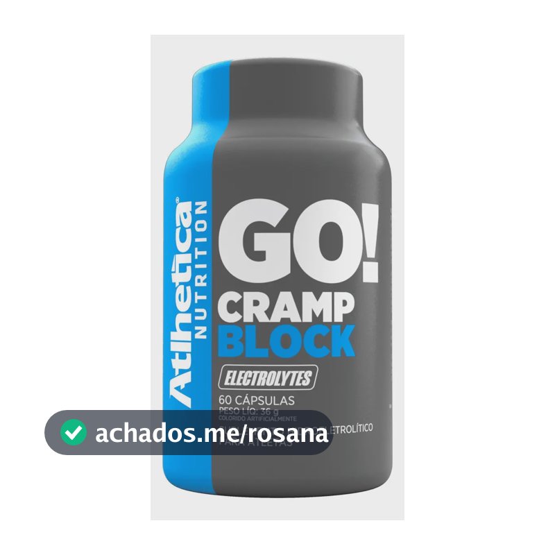 Atlhetica Nutrition - Go! Cramp Block 60 Capsulas - Sem sabor
