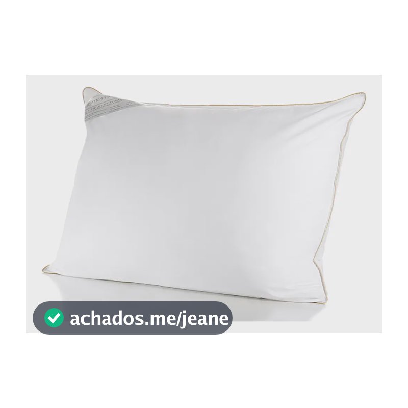 Travesseiro 50x70cm Buddemeyer Toque de Pluma Algodão Branco