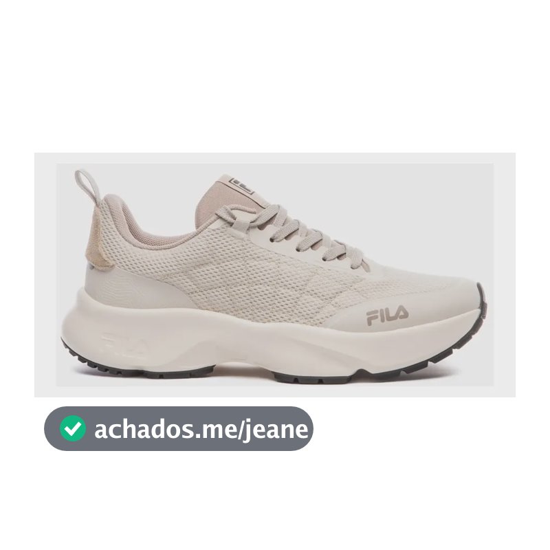 Tênis Masculino Elevation Fila Bege Claro/castanho Claro/bege Liso 39 Br