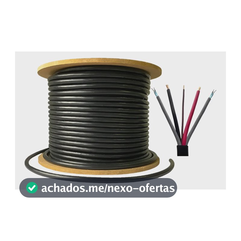 Cabo 5 Vias Para Rack Móvel Automotivo ( 5 Metros ) 5 Vias