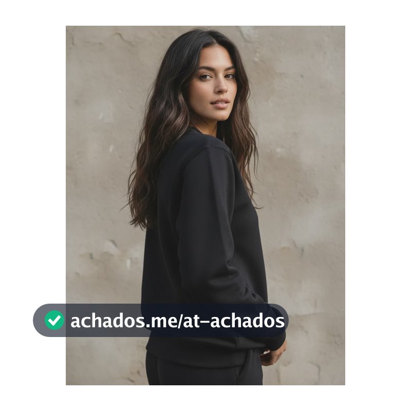 Blusa Moletom Liso Feminino 100% Algodão De Frio Sem Capuz
