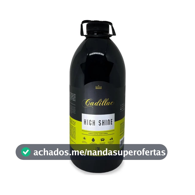 Shampoo Automotivo Com Cera High Shine 3l Cadillac
