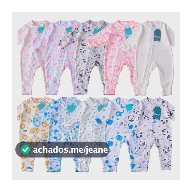Kit 4 Macacões Sortidos Vira Pé - Sundine