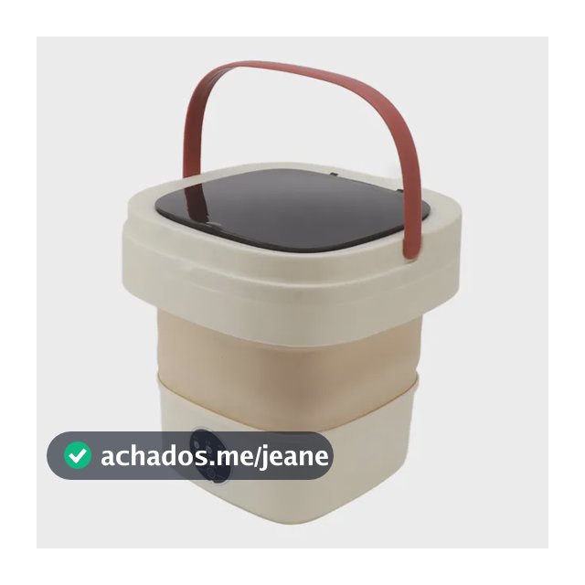 Mini Balde Portátil Dobrável Para Máquina De Lavar Roupa 6l