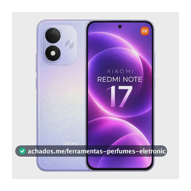 Celular Xiaomi Redmi Note 17 256gb 8gb Lancamento 2026 Lilás