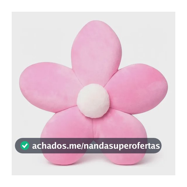 Almofada Flor Pelúcia Margarida Decoração Festa Sala Quarto Chiclete Flor Margarida