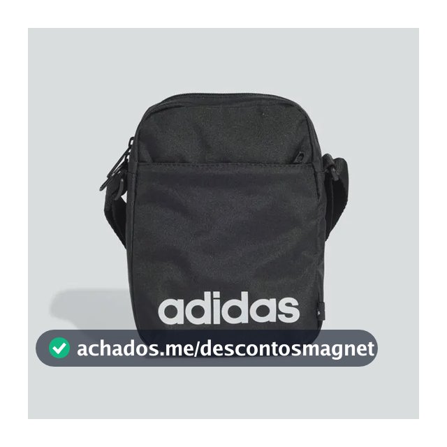Bolsa Transversal Linear adidas Black Liso