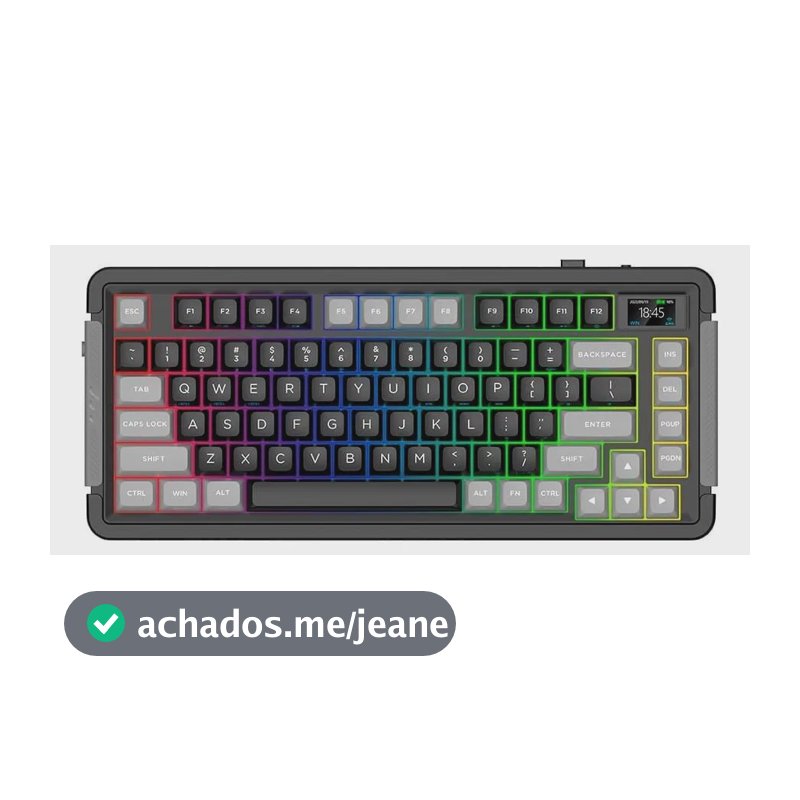 Teclado Mecânico Aplus Zion Lcd Bluetooth Switch Gateron