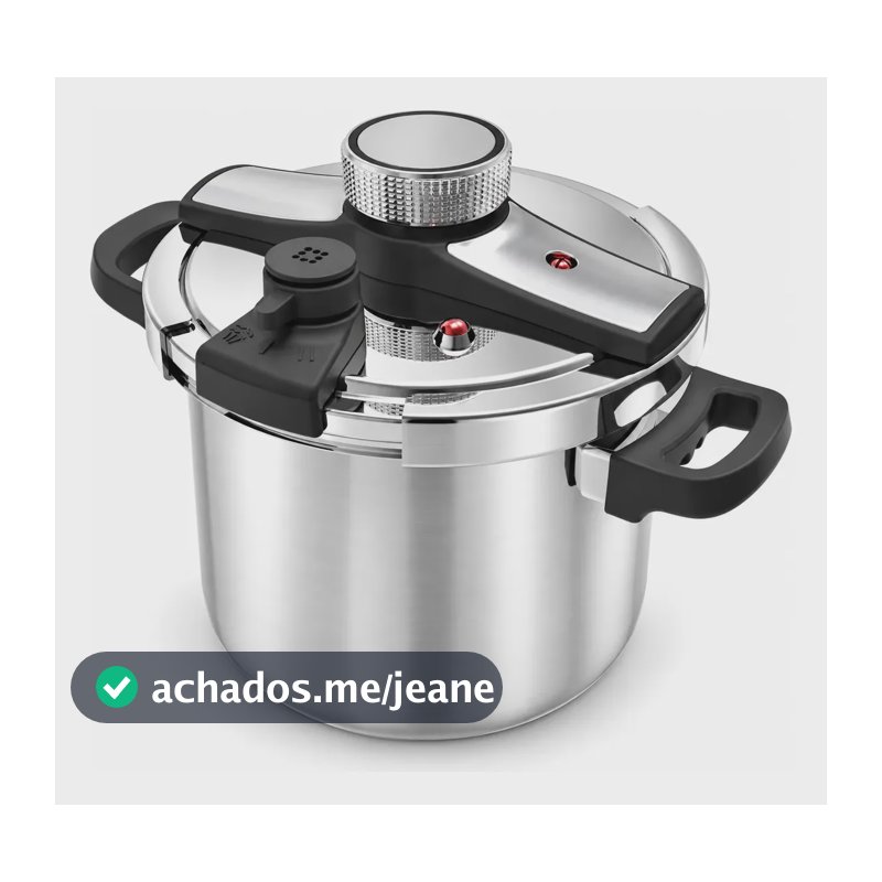 Panela De Pressão Inox 4 Litros Para Indução E Fogão A Gás Prateado