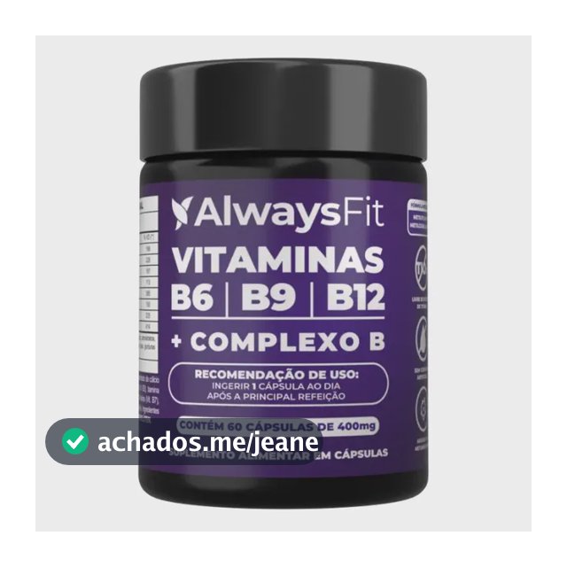 Complexo B AlwaysFit | Metilfolato + Metilcobalamina + Vitaminas do Complexo B | 60 Cápsulas