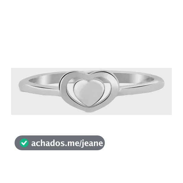Anel Life Corações Em Prata 925 20