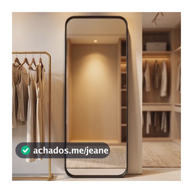 Espelho Orgânico Decorativo Retangular 150x50 Corpo Inteiro