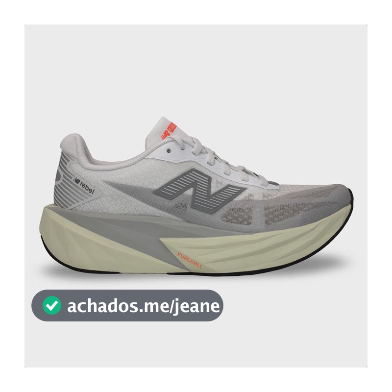 Tênis New Balance Feminino Fuelcell Rebel V5 Corrida Cinza 36 Br