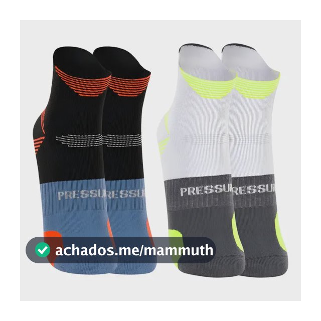 2 Pares Meia Poliamida Lupo Corrida Power Anti Bolha Curta