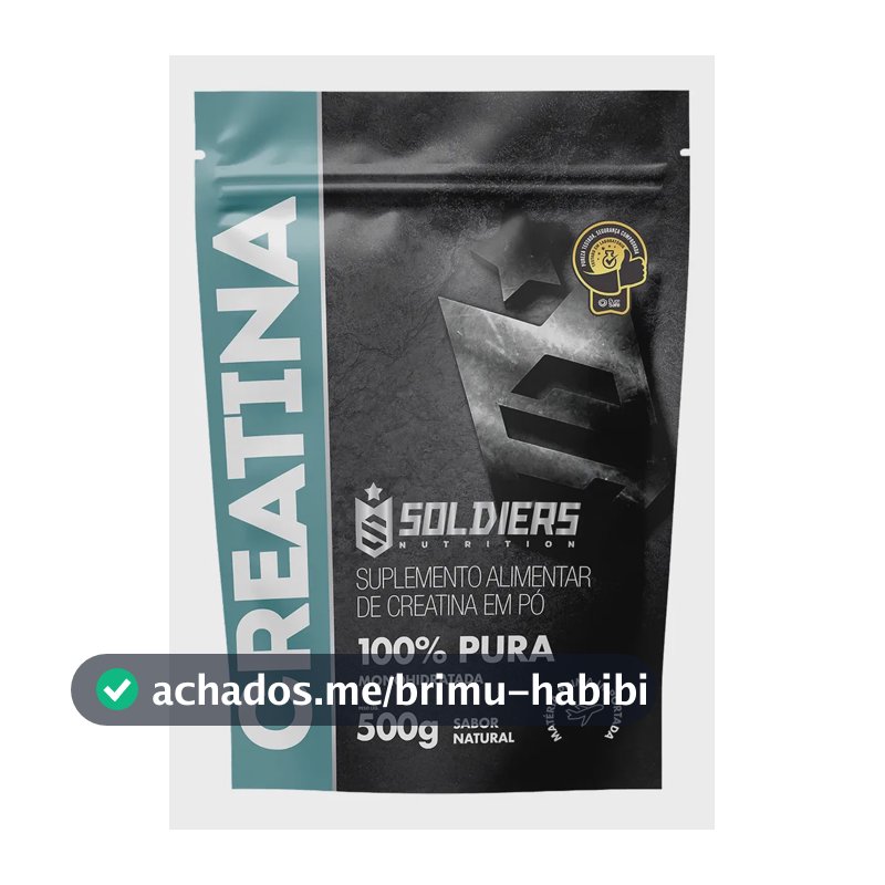 Creatina Soldiers Nutrition em pó Sem sabor x 500g